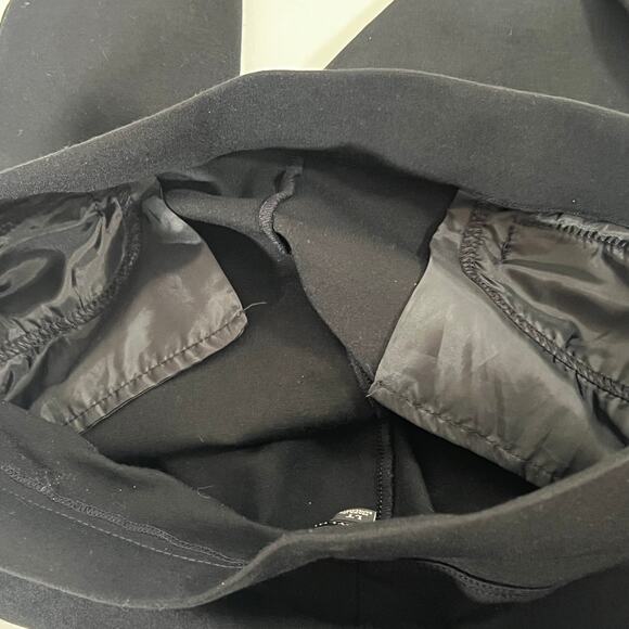 Ann Taylor Black Pull-on Straight Ankle Pants Large/Tall Zippered Pockets - Picture 11 of 16